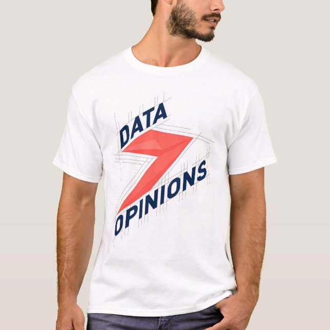Camiseta DATA > OPINIONS Men’s T-Shirt | Geek Tee (Frente)