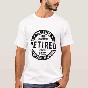 Camiseta Data Personalizada A Legenda Se Aposentou Oficialm