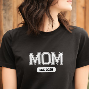 Camiseta Data Personalizada Nova Mãe
