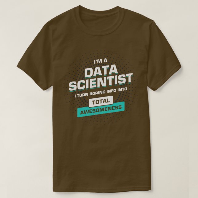 Camiseta Data Science Scientist Gift  (Frente do Design)