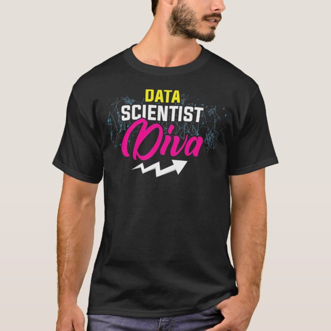 Camiseta Data Scientist Diva Data Science Mining Analyst (Frente)