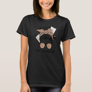 Camiseta Data Scientist Life Data Science Messy Bun Premium