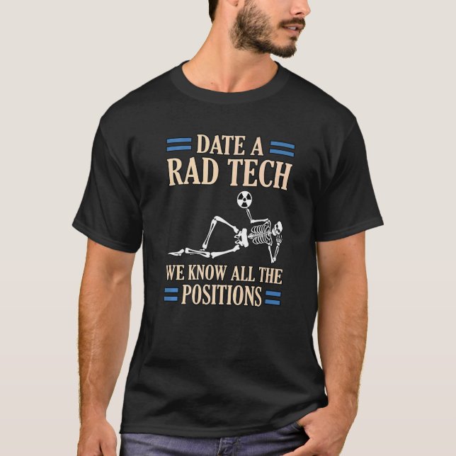 Camiseta Data Técnico de Radiologia Radiologista Radiologia (Frente)