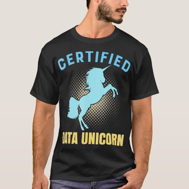 Camiseta Data Unicorn - Data Geek TShirt - Big Data Analyst (Frente)
