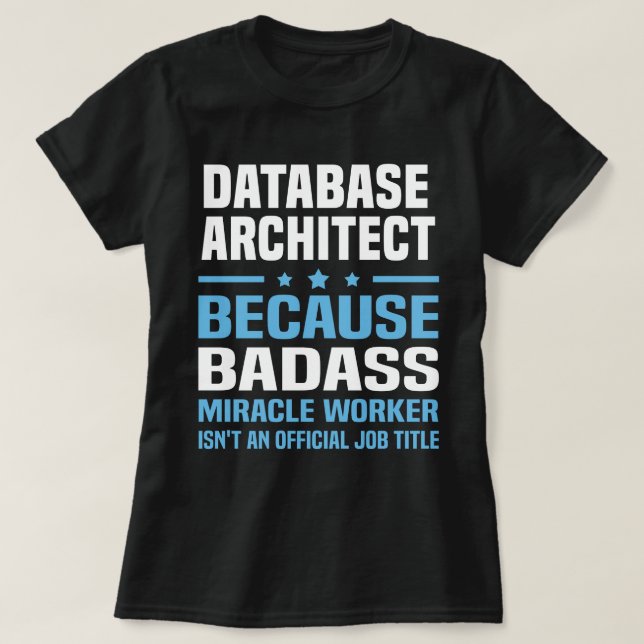 Camiseta Database Architect (Frente do Design)