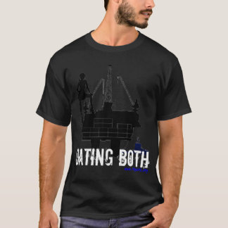 Camiseta Datando ambos a pouca distância do mar