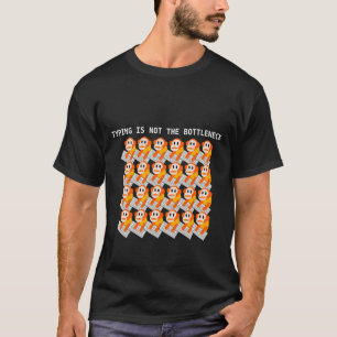 Camiseta Datilografar não é o gargalo (as cores escuras)