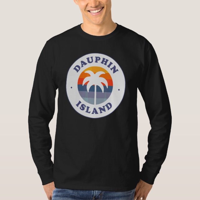 Camiseta Dauphin Island Beach Alabama Al Golfo Costa Souven (Frente)