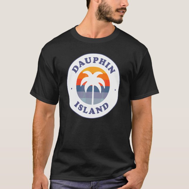 Camiseta Dauphin Island Beach Alabama Al Golfo Costa Souven (Frente)