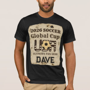 Camiseta Dave EUA Futebol: 2026 Copa do Mundo Vintage   10 