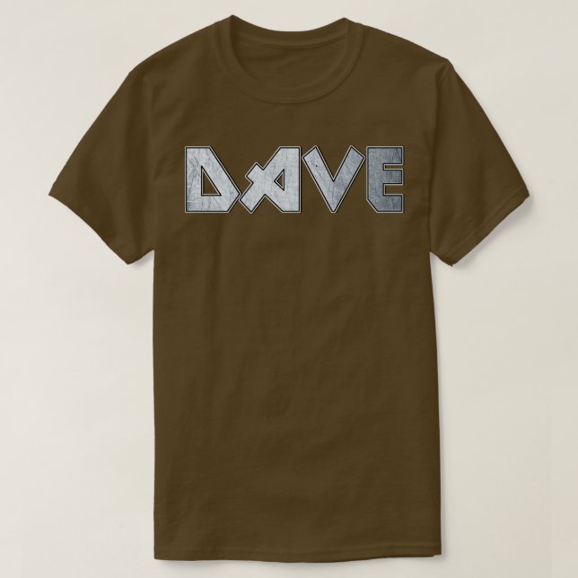 Camiseta Dave Heavy Metal (Frente do Design)