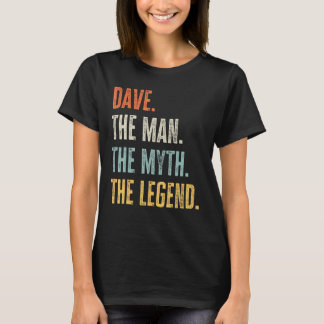 Camiseta Dave The Best, Homem Mito Legenda, Engraçado Melho