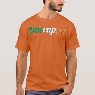 Camiseta Davenport, Iowa Ireland Flag Rua Irish
