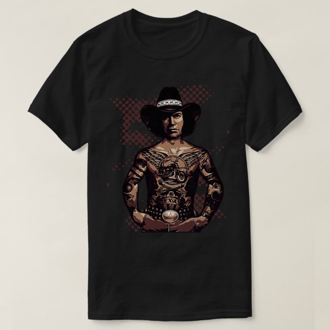 Camiseta David Allan Coe Tattoo (Frente do Design)
