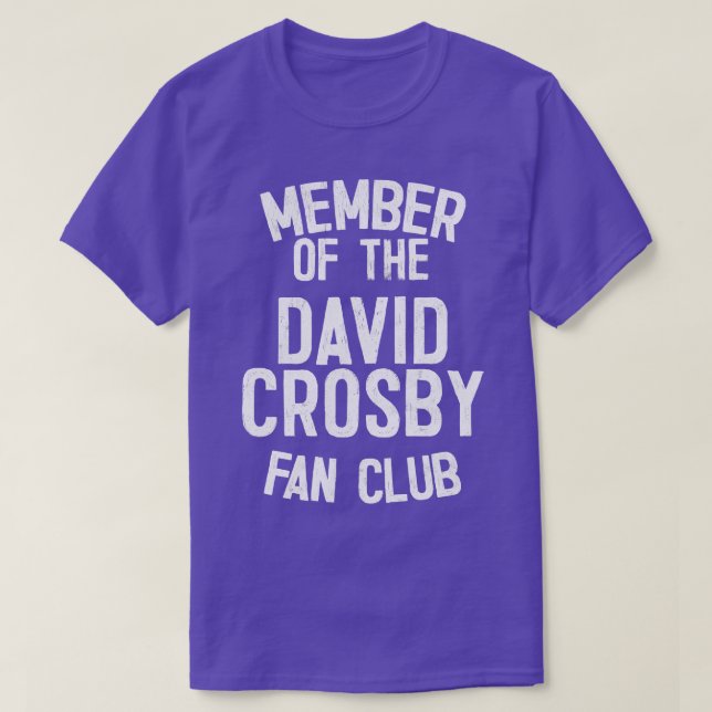 Camiseta David Crosby Fan Club (Frente do Design)