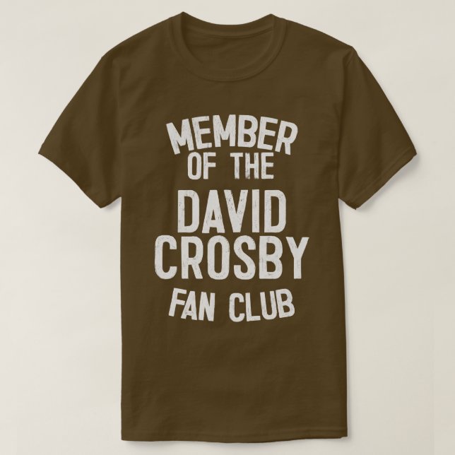 Camiseta David Crosby Fan Club (Frente do Design)