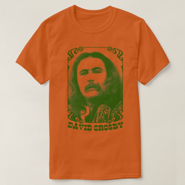 Camiseta David Crosby Retro Fan Design (Frente do Design)