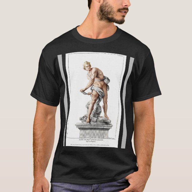 Camiseta David de Bernini numa gravação de Nicolas Dorigny (Frente)