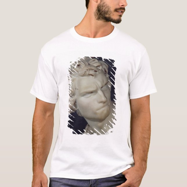 Camiseta David, detalhe da cabeça, 1623-23 (Frente)