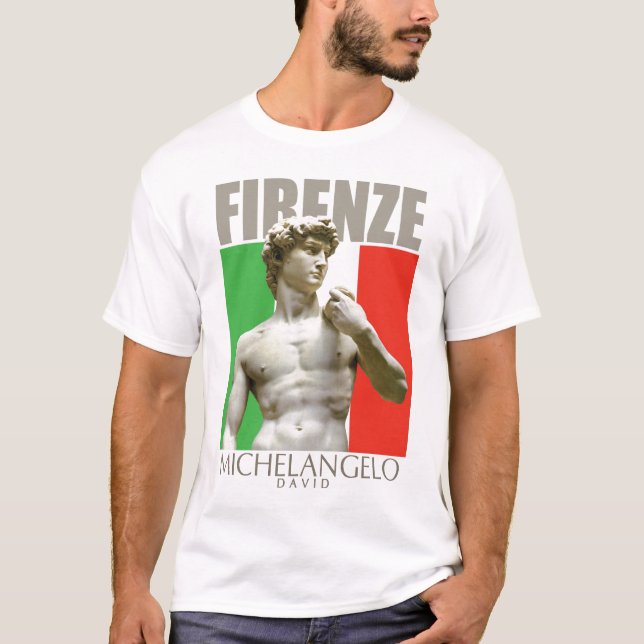 Camiseta David do Tshirt de Michelangelo (Frente)