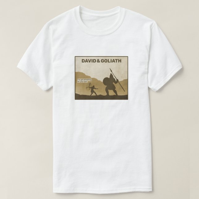 Camiseta David e Goliath T-Shirt (Frente do Design)