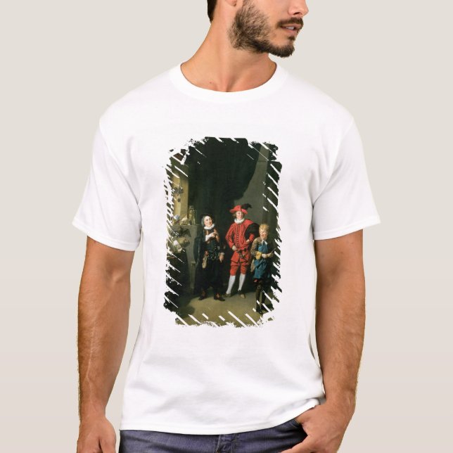 Camiseta David Garrick com William Burton e John (Frente)