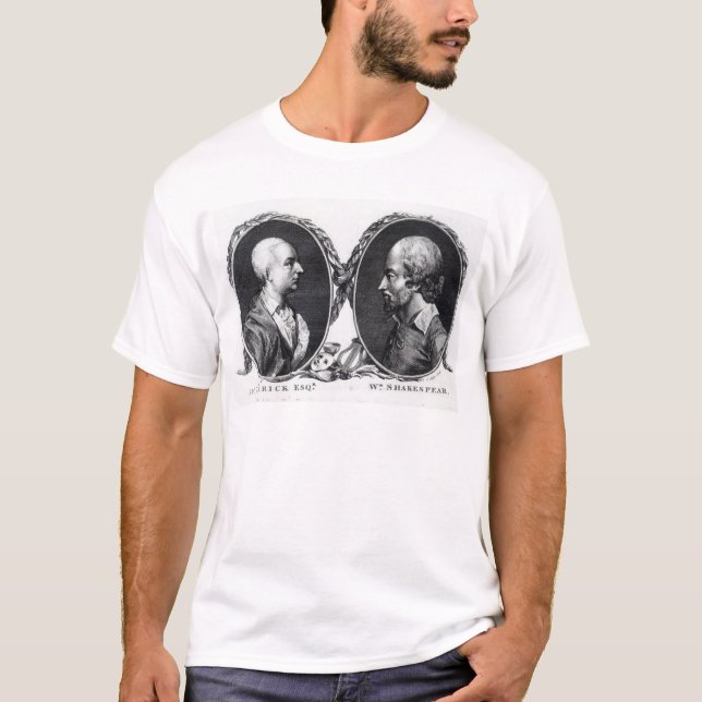 Camiseta David Garrick e Shakespeare (Frente)