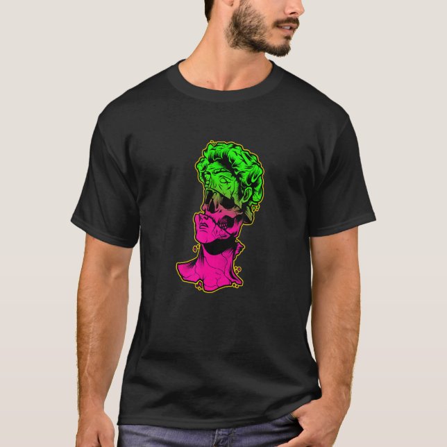 Camiseta David Grego - Escultura Estátua do Caveira Dentro  (Frente)