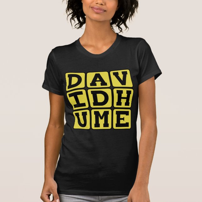 Camiseta David Hume, filósofo escocês (Frente)