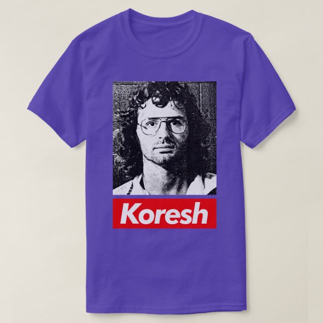 Camiseta David Koresh 90s Style Aestic Tribute Design (Frente do Design)