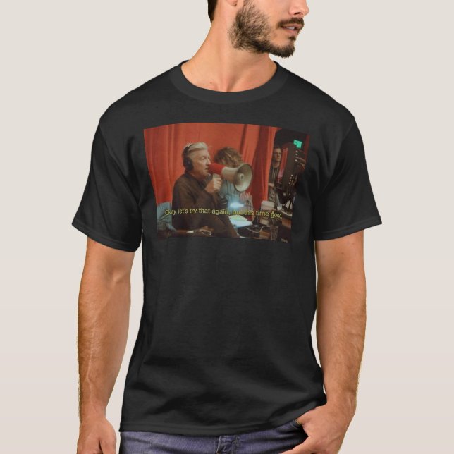 Camiseta David Lynch ok, deixe&x27;s tentar isso novamente, (Frente)