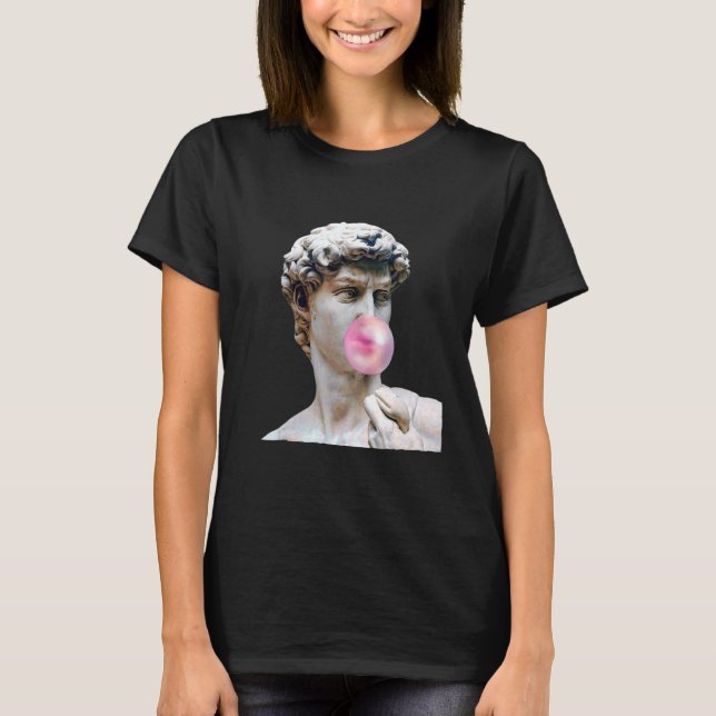 Camiseta David Michelangelo Chew Bubble Gum Statu Man W (Frente)