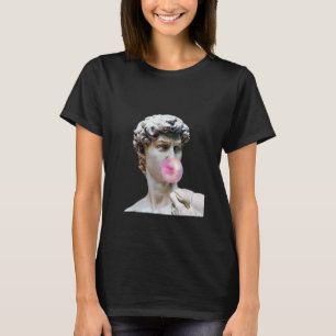 Camiseta David Michelangelo com Bubblegum Statue Art Man W