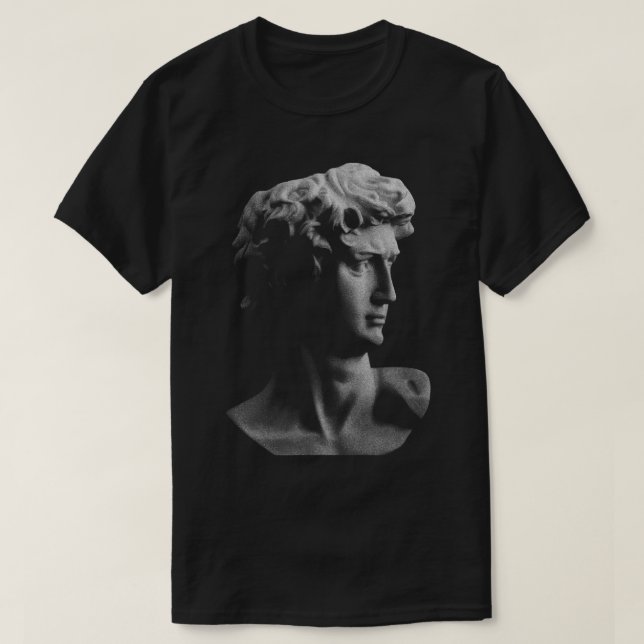 Camiseta David Michelangelo Roman Head Design (Frente do Design)
