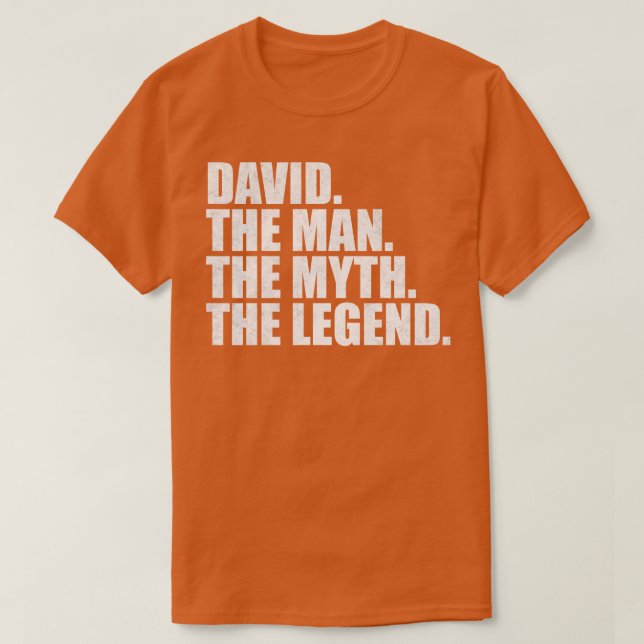 Camiseta David Name David Nome Nome Nome Nome dado (Frente do Design)