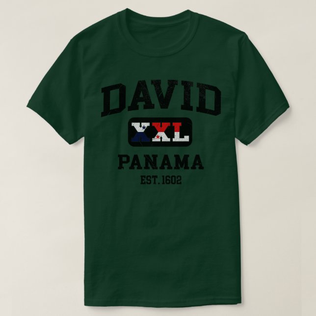 Camiseta David Panama XXL design Athletic (Frente do Design)