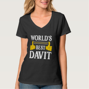 Camiseta David Personal Name Nome Funny Nome Melhor do Mund