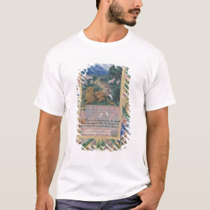 Camiseta David que defende os carneiros do seu pai contra a