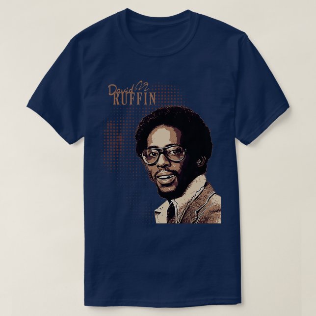 Camiseta David Ruffin Brown Vintage Soul (Frente do Design)