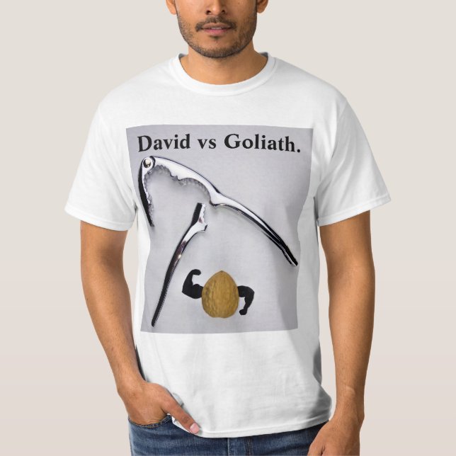 Camiseta David vs Golias. (Frente)