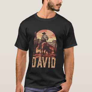 Camiseta David Western Country Cowboy Crianças Meninos Todd