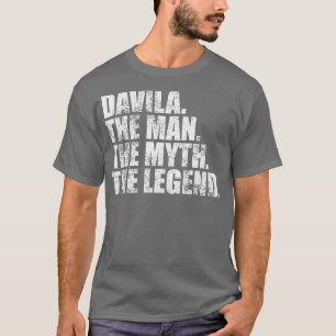 Camiseta DavilaDavila Nome da família Davila sobrenome Davi