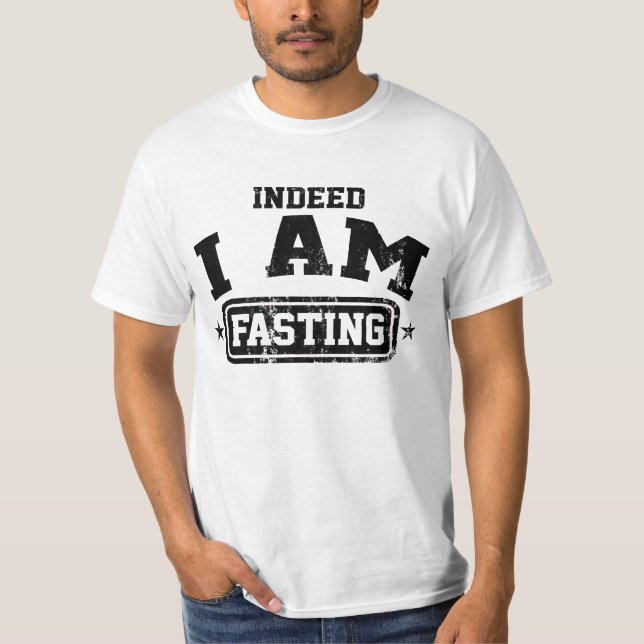 Camiseta Dawah de jejum - certamente eu estou jejuando (Frente)