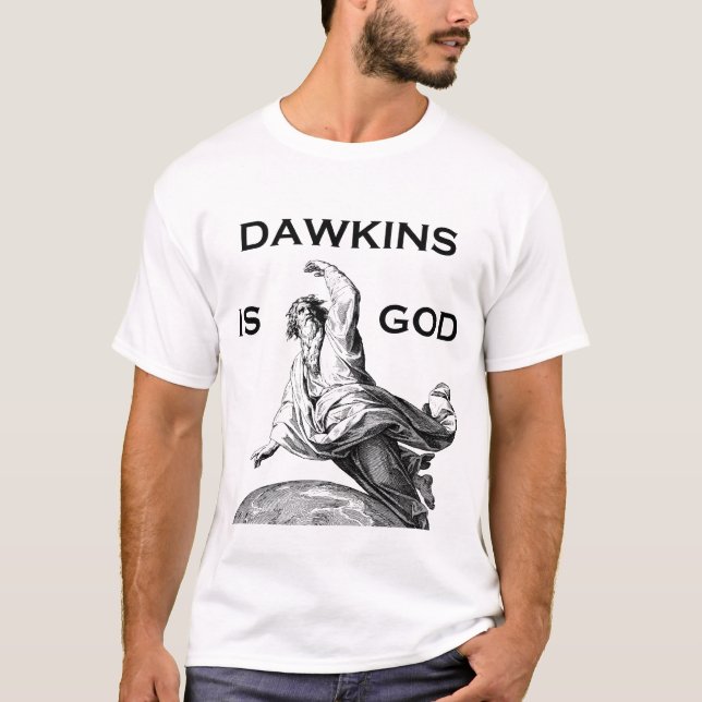 Camiseta Dawkins É deus (Frente)