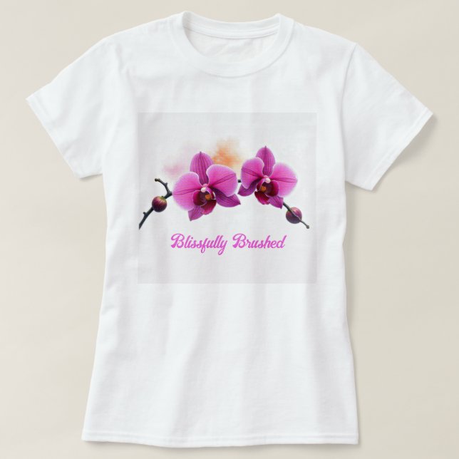 Camiseta Dawn Bloom Orchid (Frente do Design)
