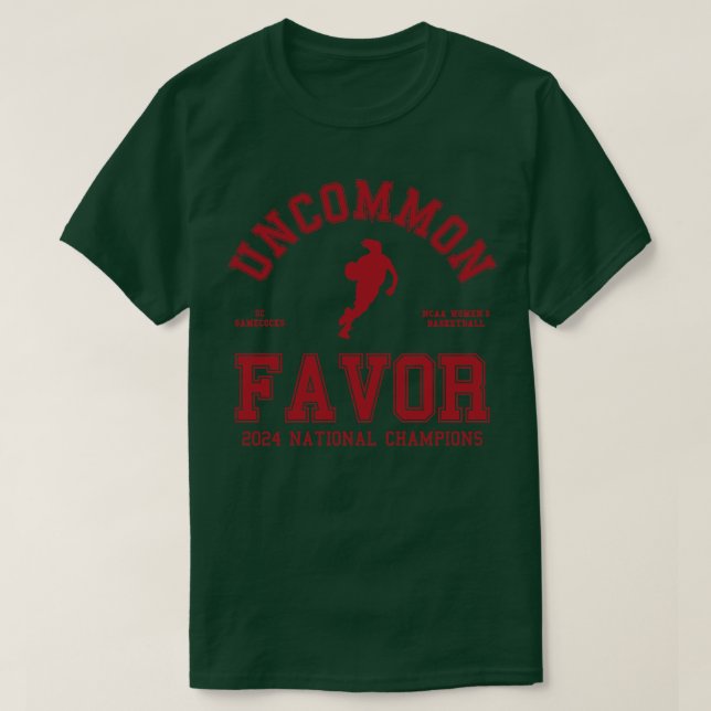 Camiseta Dawn Staley Uncommon Favor 2024 Campeões Nacionais (Frente do Design)