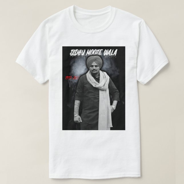 Camiseta Day Gift Sidhu Punjabi Cinema Moose Wala Funny Fan (Frente do Design)