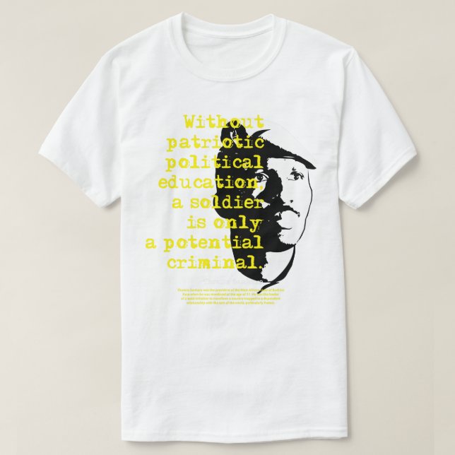 Camiseta Day Gifts President Thomas Of Burkina Sankara Faso (Frente do Design)