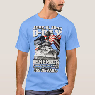 Camiseta Day Landing Lembre-se dos veteranos do Nevada B36