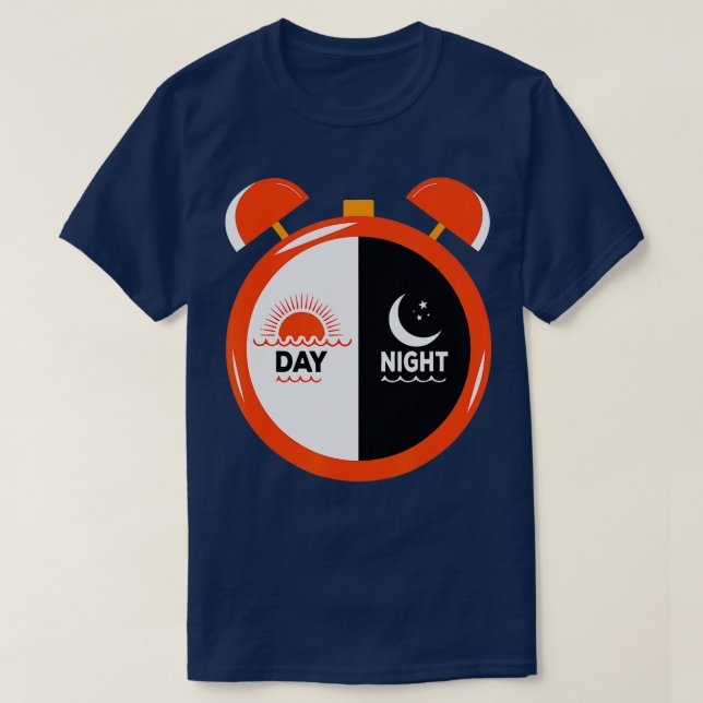 Camiseta Day Night Funny Daylight Saving Time Gifts  (Frente do Design)
